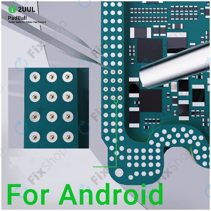 Forrasztógolyók Android szervizhez, 2UUL PB02