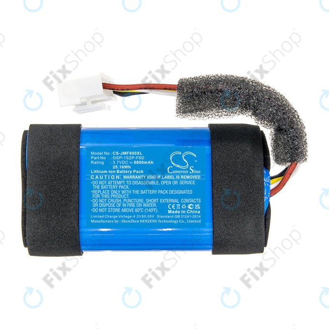 Akkumulátor JBL Flip 6, 6800mAh, Li-Ion, 3.7V, GSP-1S2P-F6D, HQ