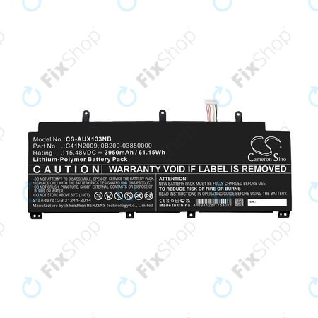 Akkumulátor Asus ROG Flow X13 GV301QE-K6008, 3950mAh, Li-Pol, 15.48V, C41N2009, HQ