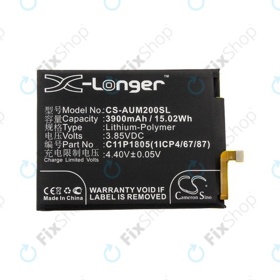 Akkumulátor Asus Zenfone Max M2, 3900mAh, Li-Pol, 3.85V, C11P1805 (1ICP4/67/87), HQ