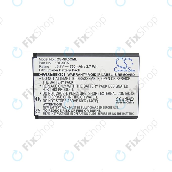 Nokia 3110 Classic - Akkumulátor BL-5C 750mAh HQ