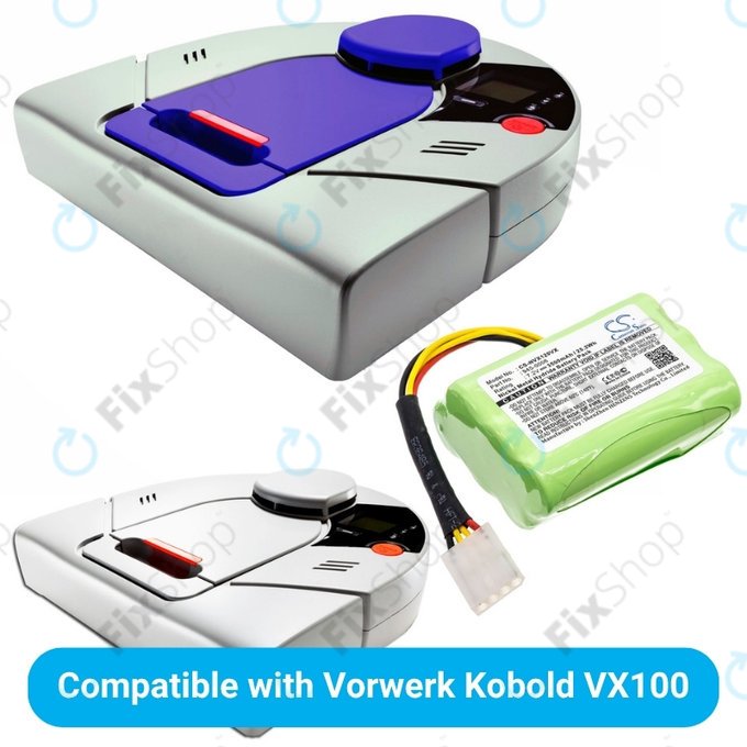 Vorwerk Kobold VX100 - Akku Batterie 945-0006 Ni-MH 7.2V 3500mAh HQ