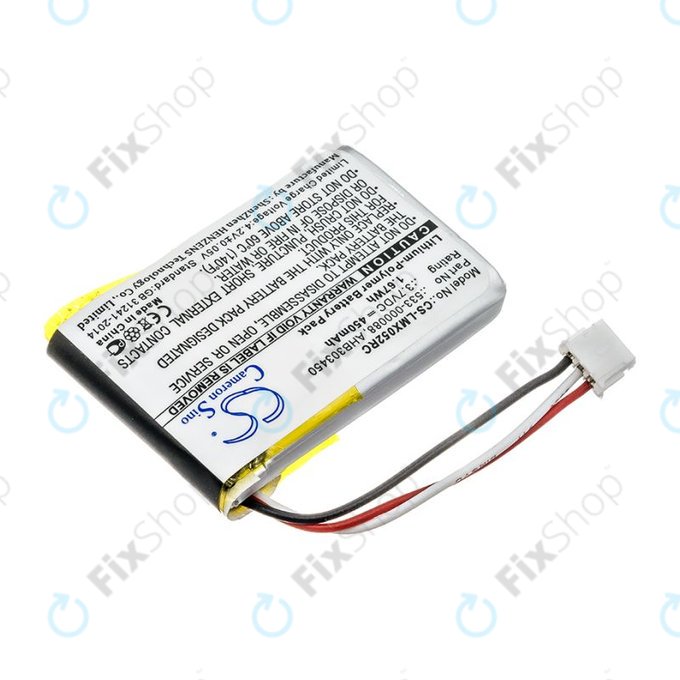 Akkumulátor Logitech MX Master, 450mAh, Li-Pol, 3.7V, AHB303450, HQ