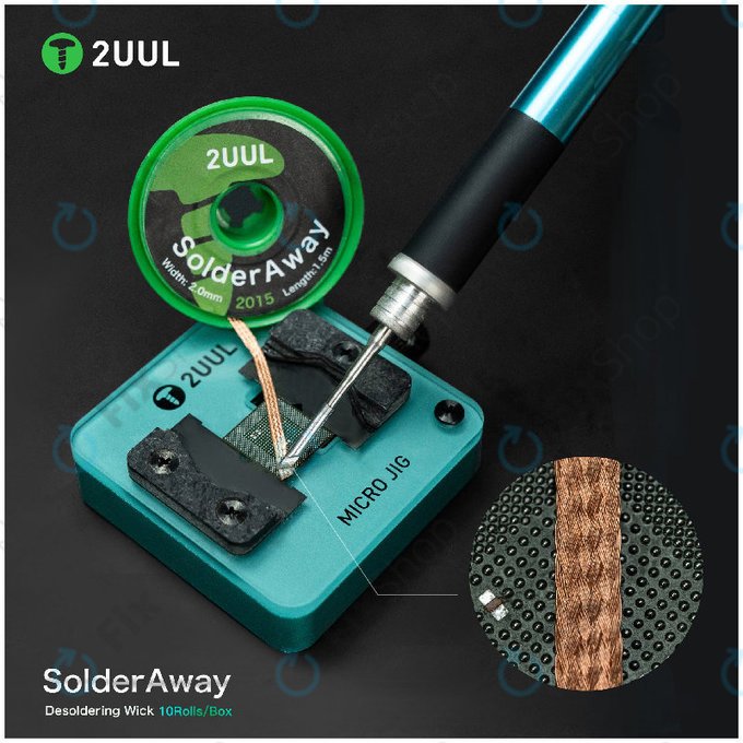 Nagy sűrűségű ónszippantó szalag, Solder Vampire, 2UUL DW11, 10 tekercs/doboz