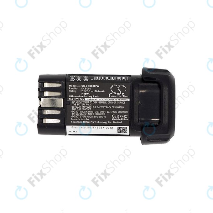 Akkumulátor Dewalt Dcb095, Dewalt Dcf680, 1000mAh, Li-Ion, 7.2V, DCB080, HQ