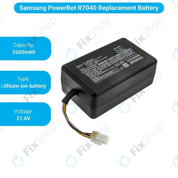 Samsung PowerBot-series - Akkumulátor DJ96-00193E, VCA-RBT71 Li-Ion 21.6V 2600mAh HQ