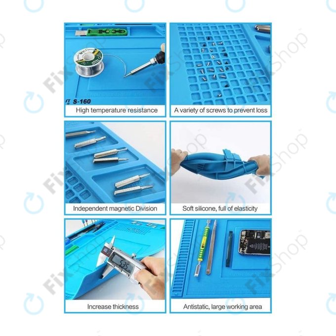 ESD antisztatikus hőálló szilikon alátét - 45 x 30cm