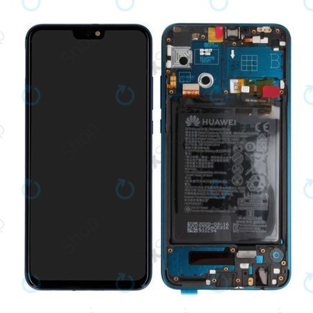 Huawei Honor 9X Lite - LCD Kijelző + Érintőüveg + Keret + Akkumulátor (Emerald Green) - 02353QJT Genuine Service Pack