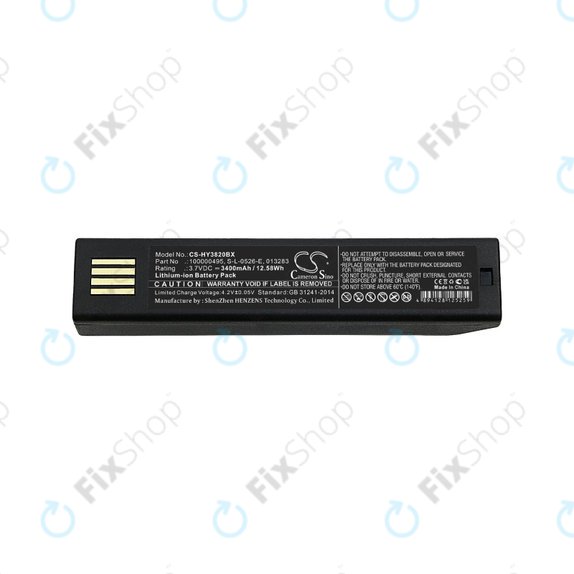 Honeywell 1202g, 1452G, 1472G, 1902GHD/GSR, 1911i, 1981i, 3820/i, 4620, 4820/i, 5620, 6320, 8675i, Xenon 3820/i, 4820/i, 5620, 6320 - Akkumulátor 100000495, S-L-0526-E, 013283 3400mAh HQ