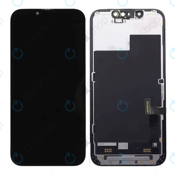 Kijelző In-Cell HD+ iPhone 13 Mini, Érintőüveg kerettel