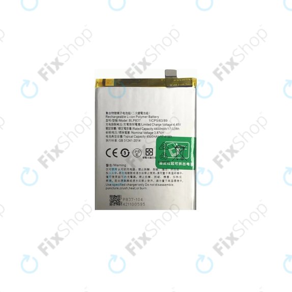 Oppo Reno 8 Pro CPH2357 - Akkumulátor BLP837 4500mAh