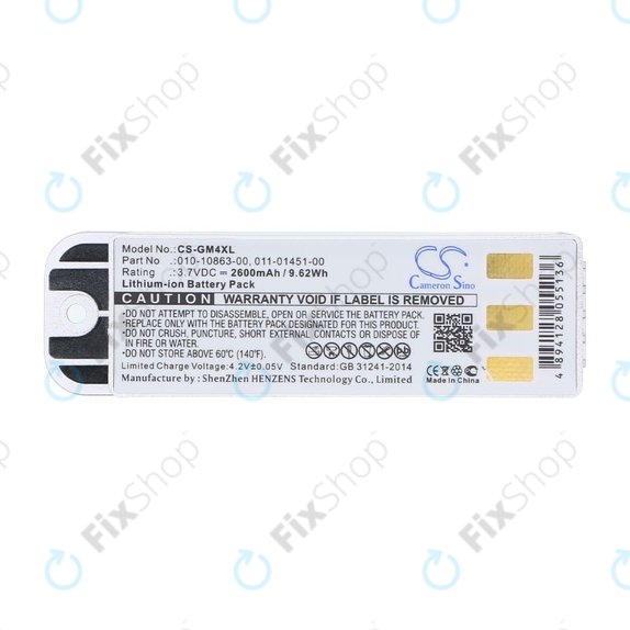 Akkumulátor Garmin Zumo 400, 550, 2600mAh, Li-Ion, 3.7V, 010-10863-00, 011-01451-00, HQ