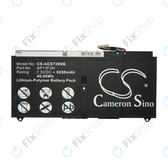 Akkumulátor Acer Aspire S7, 6250mAh, Li-Pol, 7.5V, AP13F3N, HQ