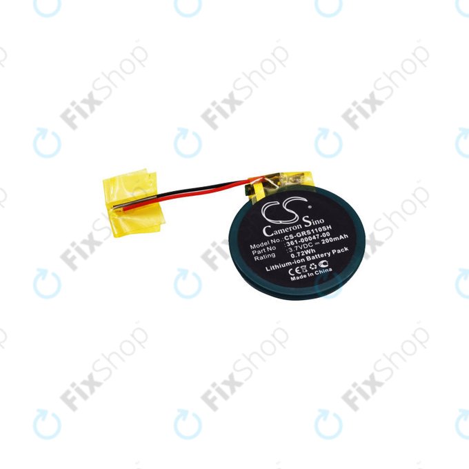 Akkumulátor Garmin Approach S1, S3, S4, Forerunner 110, 210, S1, 200mAh, Li-Ion, 3.7V, 361-00047-00, HQ