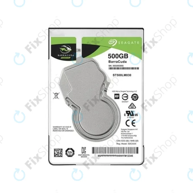 Seagate BarraCuda - HDD 2.5" 500GB (5400RPM, Cache 128MB, SATA) - ST500LM030