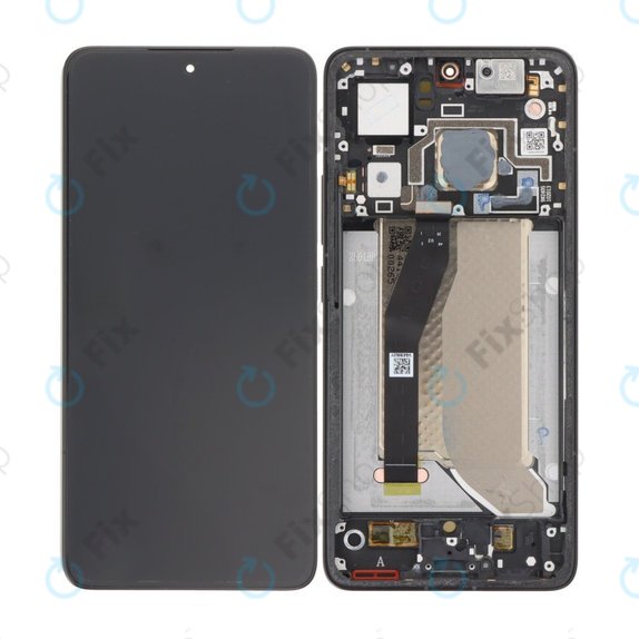 Xiaomi 14T Pro 2407FPN8EG - LCD Kijelző + Érintőüveg + Keret (Titan Black) OLED