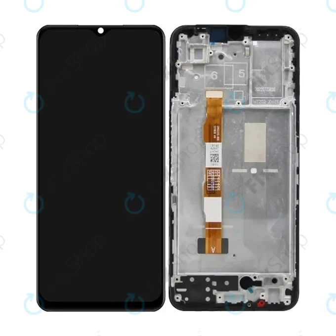 Vivo V22 - LCD Kijelző + Érintőüveg + Keret (Black) TFT