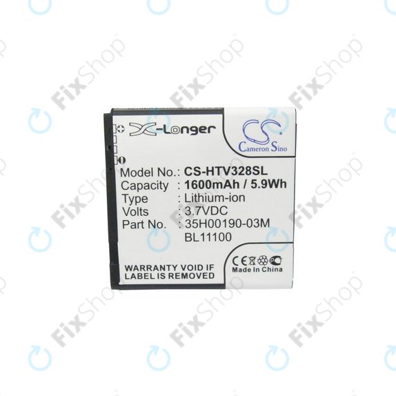 Akkumulátor HTC Desire X, Desire V, 1600mAh, Li-Ion, 3.7V, 35H00190-03M, HQ