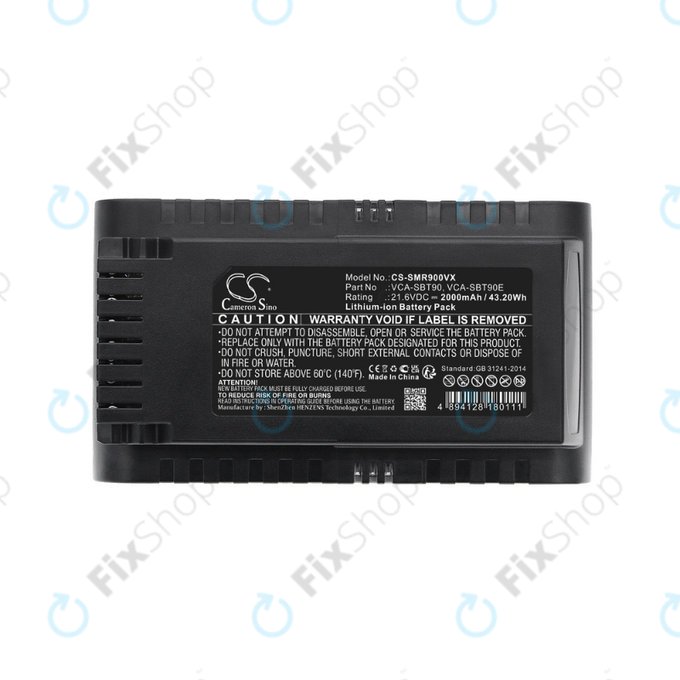 Samsung Jet 75, 75 Multi, 75 Premium, VS70, 90, VS9000 - Akkumulátor VCA-SBT90, VCA-SBT90E, DJ96-00221A Li-Ion 21.6V 2000mAh HQ