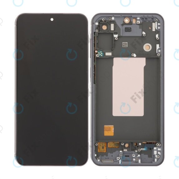 Samsung Galaxy A56 A566E - LCD Kijelző + Érintőüveg + Keret (Awesome Graphite) TFT
