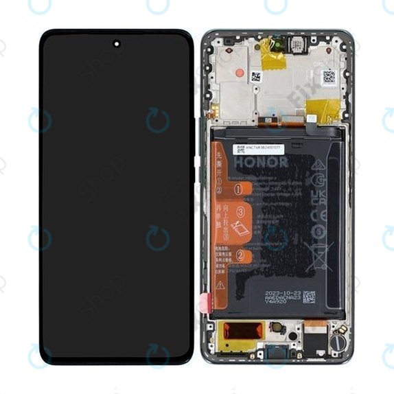 Honor Magic6 Lite - LCD Kijelző + Érintőüveg + Keret + Akkumulátor (Green) - 0235AHHQ, 0235AHHV Genuine Service Pack