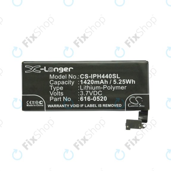 Apple iPhone 4 - Akkumulátor 616-0520 1420mAh HQ