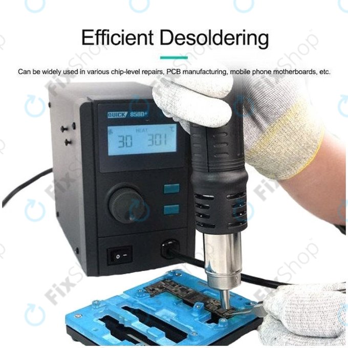 Quick 858D+ - Forrólevegős Forrasztóállomás