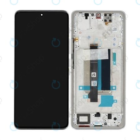 Xiaomi Redmi Note 13 Pro+ 23090RA98C - LCD Kijelző + Érintőüveg + Keret (Moonlight White) - 560001N16U00 Genuine Service Pack