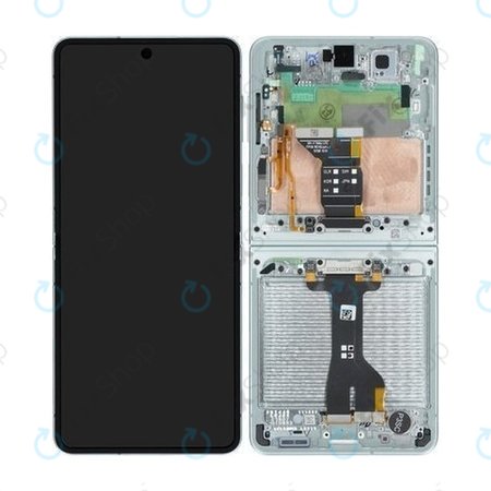 Samsung Galaxy Z Flip 7 F766B - LCD Kijelző + Érintőüveg + Keret (Mint) OLED