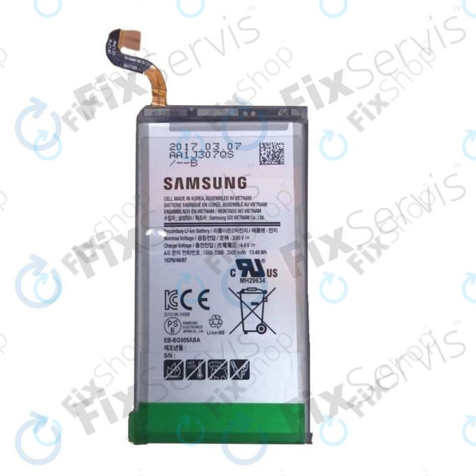 Samsung Galaxy S8 Plus G955F - Akkumulátor EB-BG955ABE, EB-BG955ABA 3500mAh - GH43-04726A, GH82-14656A Genuine Service Pack