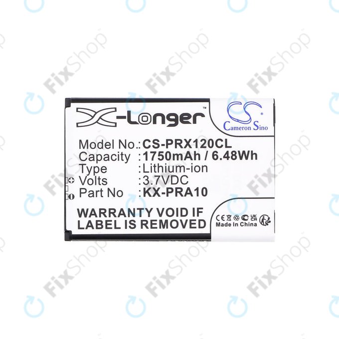 Akkumulátor Panasonic KX-PRX110, 120, 150, 1750mAh, Li-Ion, 3.7V, KX-PRA10, HQ