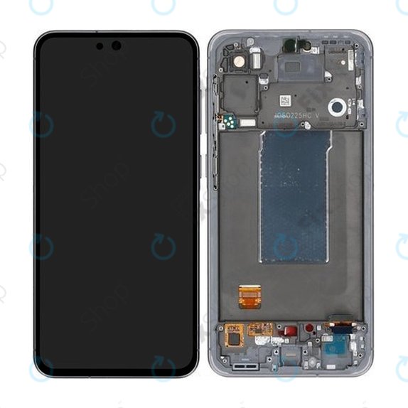 Samsung Galaxy A56 A566E - LCD Kijelző + Érintőüveg + Keret (Awesome Graphite) OLED