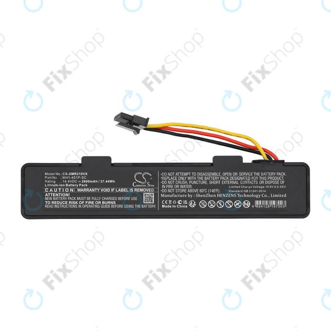 Akkumulátor Xiaomi VIOMI V3, Mijia 2, Mi Robot Vacuum Mop P, 2600mAh, Li-Ion, 14.4V, MH1-4S1P-SC, HQ