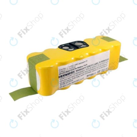 iRobot Roomba 500, 600, 700, 800, 900-series, R3, Scooba 450, Vileda 137173 - Akkumulátor 11702, GD-Roomba-500, VAC-500NMH-33 Ni-MH 14.4V 3500mAh