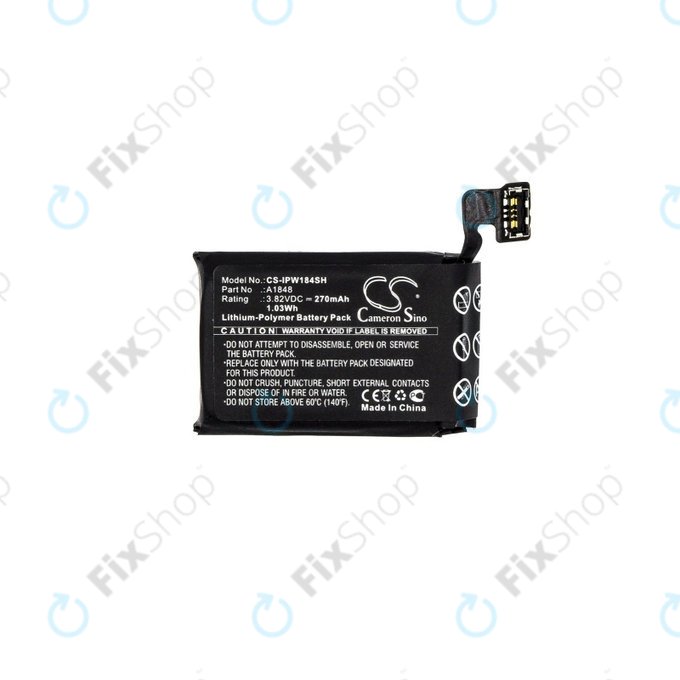 Apple Watch 3 38mm - Akkumulátor A1848 (GPS + Cellular Version) 270mAh HQ