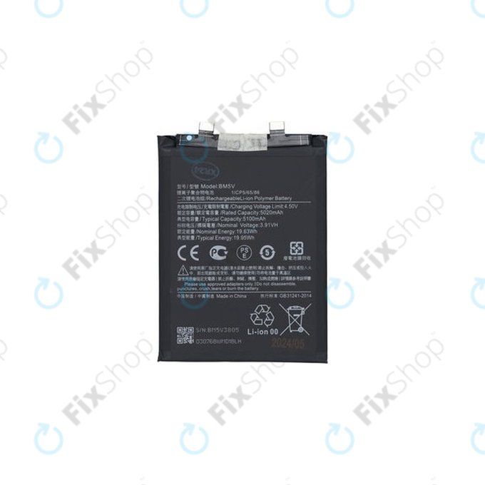 Xiaomi Redmi Note 13 Pro 5G 2312DRA50C - Akkumulátor BM5V 5100mAh - 1330102000118B Genuine Service Pack