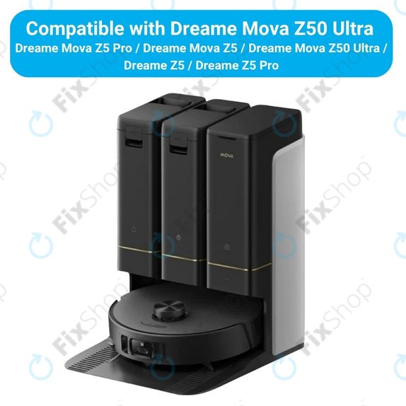 Pótalkatrész készletDreame Mova Z50 Ultra, Z5, Z5 Pro (2x Főkefe, 4x Szűrő, 4x Oldalkefe, 4x Felmosórongy, 4x Oldalsó felmosó kendő, 4x Porzsák)