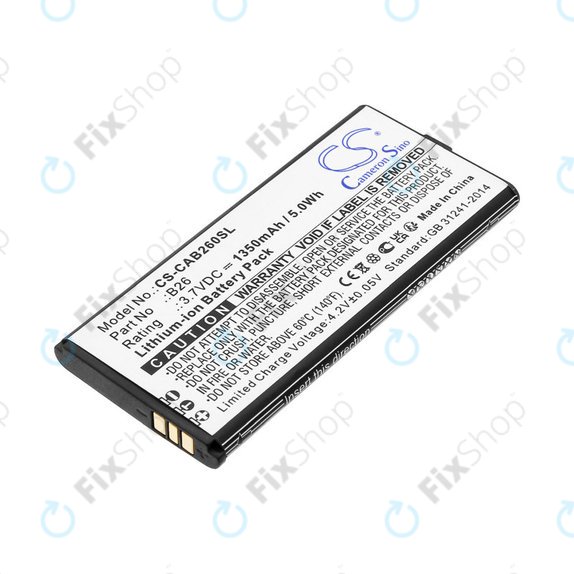 Akkumulátor Cat B26, 1350mAh, Li-Ion, 3.7V, B26, HQ