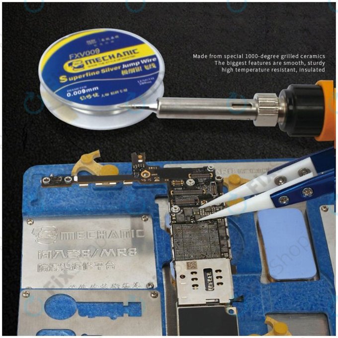 Mechanic CF-11 - Hőálló Kerámia Csipesz Éles Heggyel