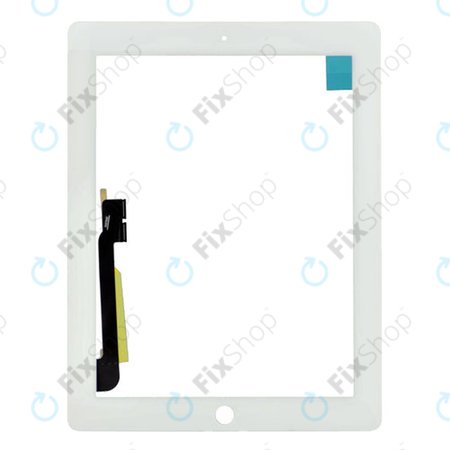 Apple iPad 3, iPad 4 - Érintőüveg (White)