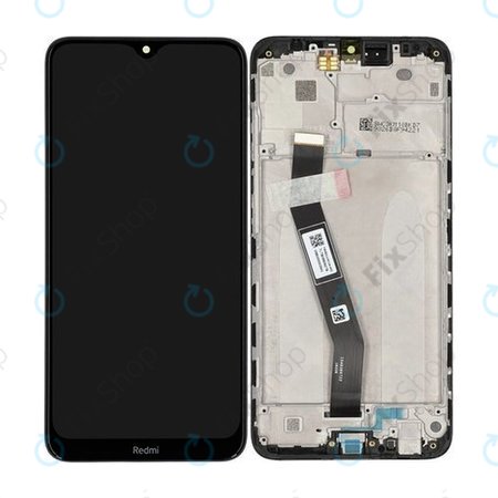Xiaomi Redmi 8A MZB8458IN M1908C3KG - LCD Kijelző + Érintőüveg + Keret (Midnight Black) - 5600030C3K00, 560002C3K300 Genuine Service Pack