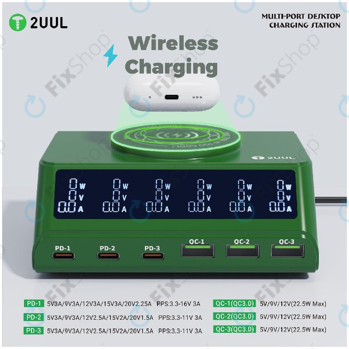 Többportos asztali töltő, 2UUL PC11