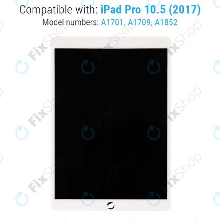 Apple iPad Pro 10.5 (2017) - LCD Kijelző + Érintőüveg (White) Refurbished