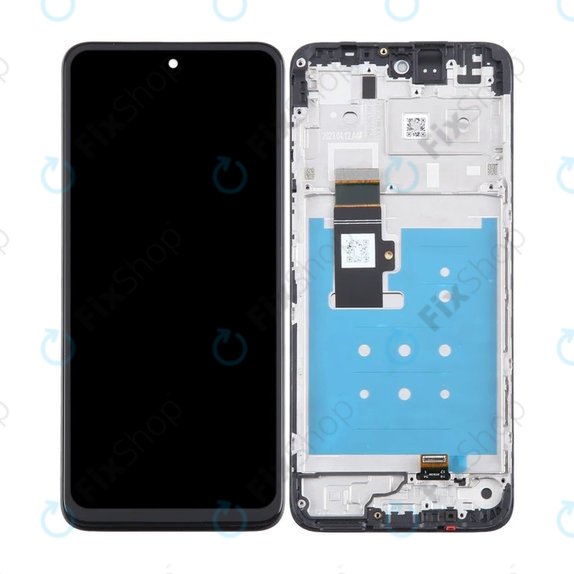 Motorola Moto G23 XT2333 - LCD Kijelző + Érintőüveg + Keret (Matte Charcoal) TFT