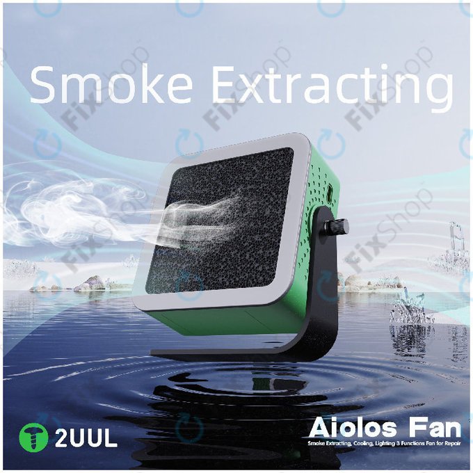 Füstelszívó és hűtőventilátor LED világítással, 2UUL DA98