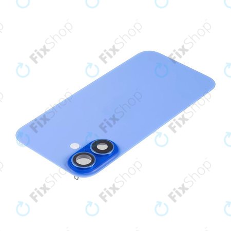 Apple iPhone 16 Plus - Hátsó üveg + Kamera lencse + Fémlemez + Magsafe mágnes (Ultramarine)