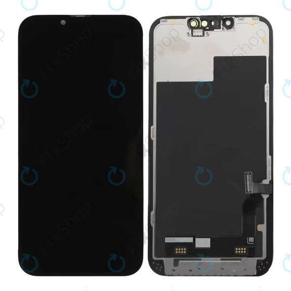 Kijelző In-Cell FHD iPhone 13, Érintőüveg kerettel, FixPremium