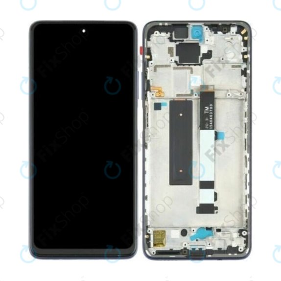 Xiaomi Redmi Note 9 Pro 5G M2007J17C - LCD Kijelző + Érintőüveg + Keret (Black) TFT
