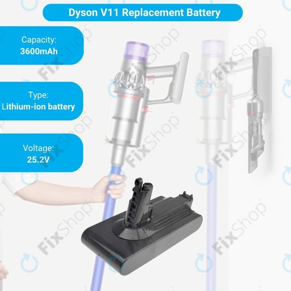 Dyson V11 - Akkumulátor 299820, SV14, 970145-02 Li-Ion 25.2V 4000mAh