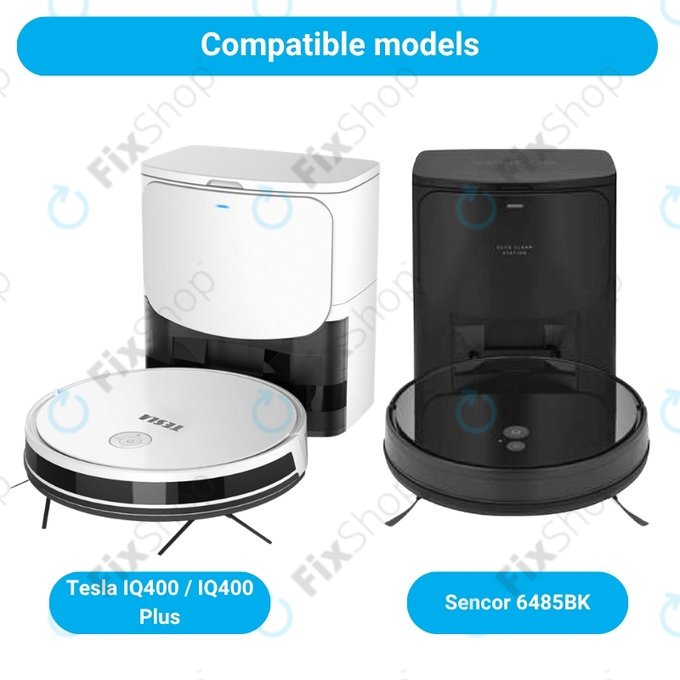 Pótalkatrész készletTesla IQ400, IQ400 Plus, Sencor 6485BK (1x Főkefe, 2x Szűrő, 4x Oldalkefe, 2x Felmosórongy, 2x Porzsák)